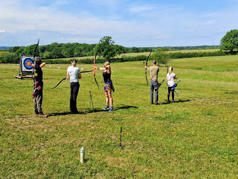 New Archers Practicing